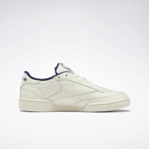 Adidasy Męskie Reebok Club C 85 Białe/Granatowe PL 34WTOEA